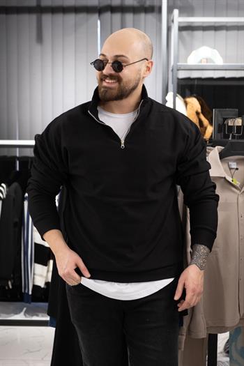 Jakarlı Şardonlu Rahat Kalıp Sweatshirt (K-SWTS7)