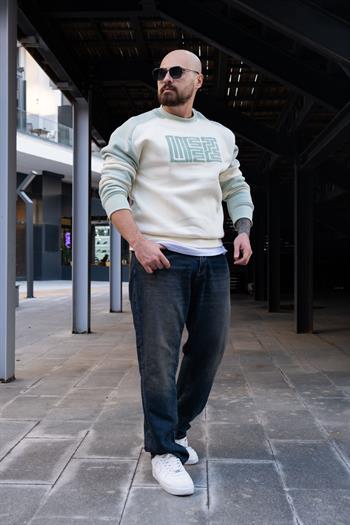 Kabartma Baskı Detaylı Sweatshirt (SVTK32)