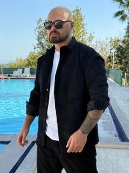 Kadife Kumaş Rahat Kalıp Gömlek (GMS44)