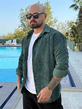 Kadife Kumaş Rahat Kalıp Gömlek (GMY44)