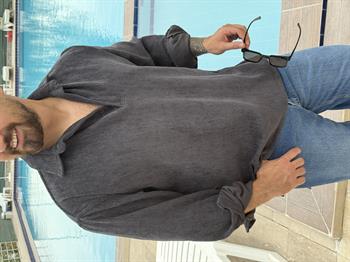 Kadife Polo Yaka Oversize Sweatshirt (SVTA46)