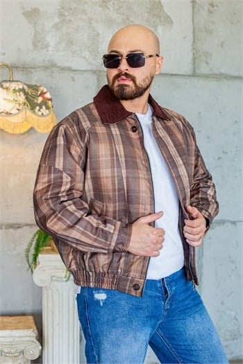 Kadife Yaka Detaylı Oversize Bomber Mont (MTKA79)