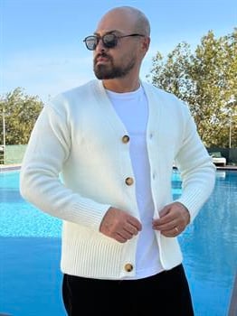 Kalın, Düğmeli Hırka (MEVB44)