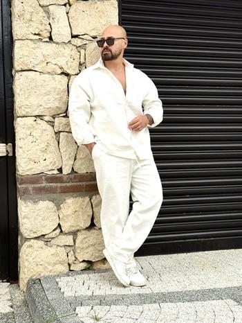 Kalın Gabardin Kumaş Gömlek/Jogger Takım (TKB20)