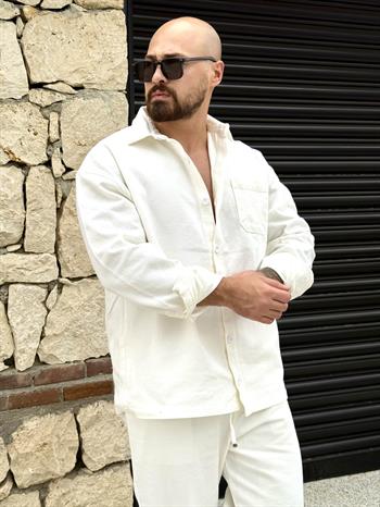 Kalın Gabardin Kumaş Gömlek/Jogger Takım (TKB20)