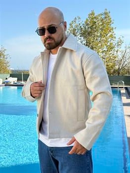 Kalın Kaşe Kumaş Rahat Kalıp Ceket (MEVKR45)