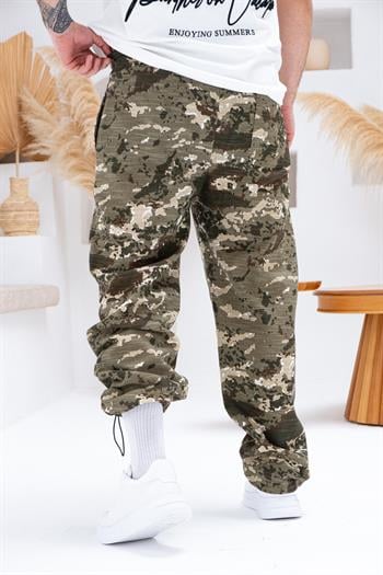 Kamuflaj Desen Keten Jogger Pantolon (JG35)