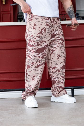 Kamuflaj Desen Keten Jogger Pantolon (JGÇ53)