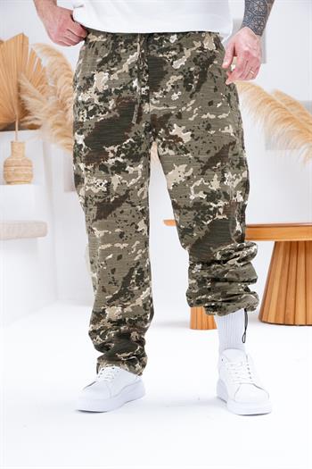 Kamuflaj Desen Keten Jogger Pantolon (JG35)