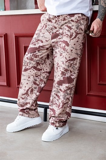 Kamuflaj Desen Keten Jogger Pantolon (JGÇ53)