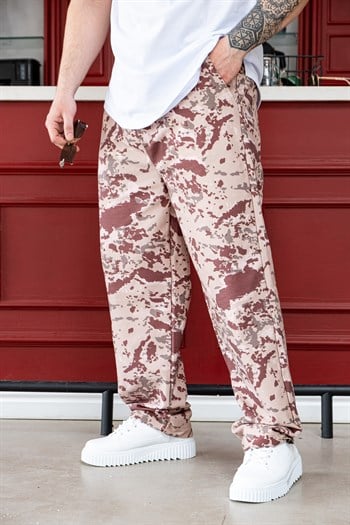 Kamuflaj Desen Keten Jogger Pantolon (JGÇ53)