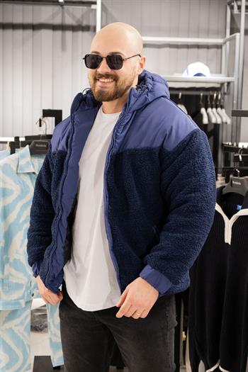 Kapüşonlu Dolumlu Peluş Mont (MOL07)