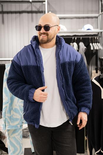 Kapüşonlu Dolumlu Peluş Mont (MOL07)