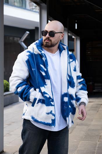 Kapüşonlu Oversize Peluş Mont (MT18)