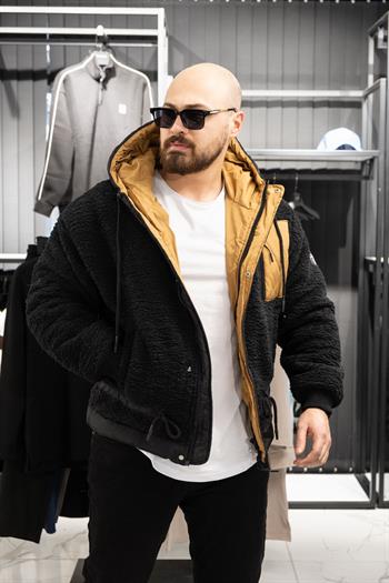 Kapüşonlu Peluş Mont (İGST09)