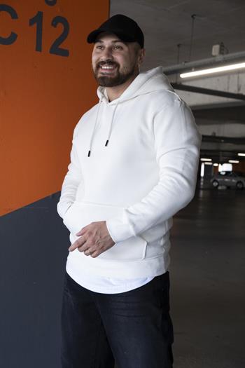 Kapüşonlu Şardonlu Oversize Sweatshirt (SVTB09)