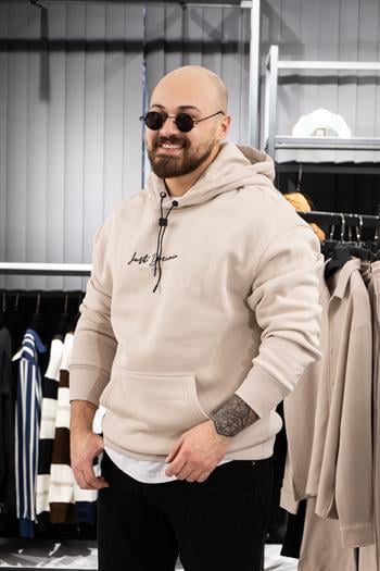 Kapüşonlu Şardonlu Sweatshirt (K-SWTAK4)
