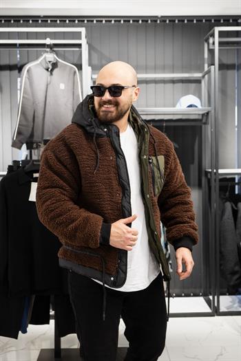 Kapüşonlu Peluş Mont (İGKA09)