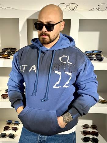 Kapüşonlu Üç İplik Kampanyalı Sweatshirt (SVTL76)