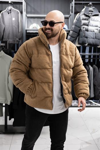 Kaşe Kumaş Şişme Mont (MRCKR01)