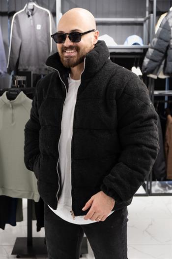 Kaşe Kumaş Şişme Mont (MRCS01)