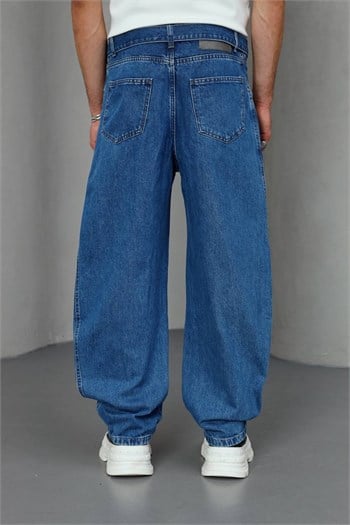 Kemerli Baggy Jean Pantolon (KOL68)