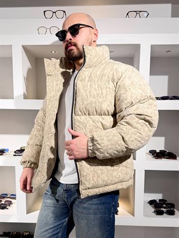 Kendinden Desenli Şişme Mont (MTKR66)