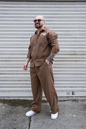 Keten Kumaş Alt/Üst Rahat Kalıp Takım (TKK02)