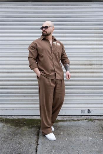 Keten Kumaş Alt/Üst Rahat Kalıp Takım (TKK02)