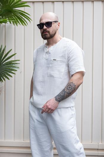 Keten Kumaş Bohem T-Shirt (TSB21)