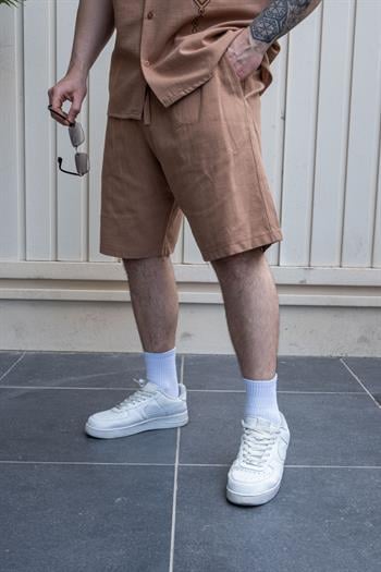 Keten Kumaş Şort/GömlekTakım (TKKA11)