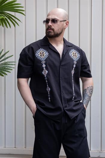 Keten Kumaş Şort/GömlekTakım (TKS11)