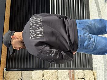 Kol Detaylı Üç İplik Oversize Sweatshirt (SVTS54)