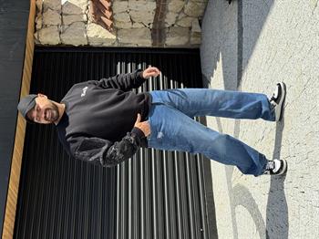 Kol Detaylı Üç İplik Oversize Sweatshirt (SVTS54)