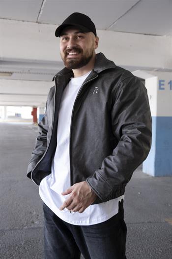 Kot Desenli Rahat Kalıp Deri Mont (MEVA06)