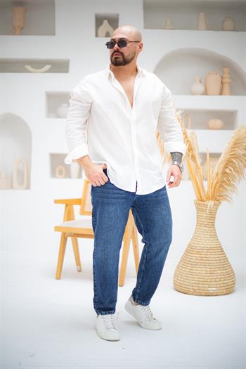 Krinkıl Kumaş Rahat Kalıp Gömlek (GMB64)