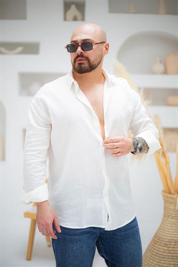 Krinkıl Kumaş Rahat Kalıp Gömlek (GMB64)