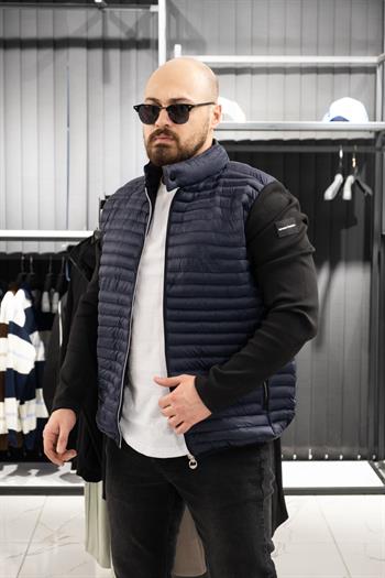 Kumaş Kol Detaylı Şişme Mont (MOL05)