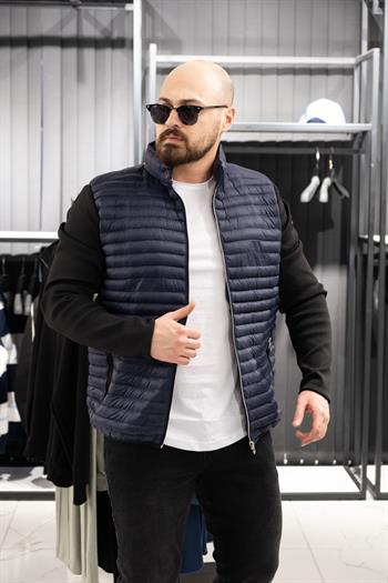 Kumaş Kol Detaylı Şişme Mont (MOL05)