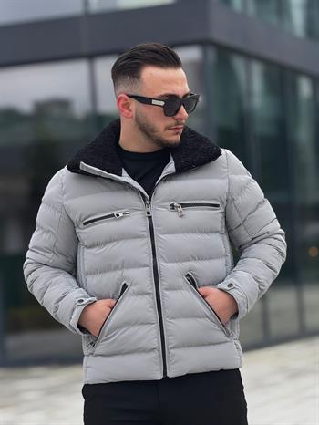 Kürklü Yakalı Şişme Mont (İGG14)