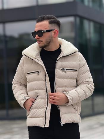 Kürklü Yakalı Şişme Mont (İGK14)