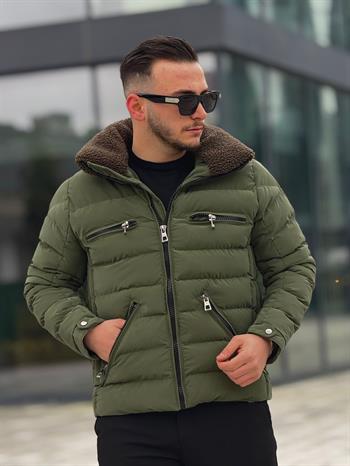 Kürklü Yakalı Şişme Mont (İGY14)