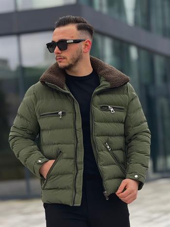 Kürklü Yakalı Şişme Mont (İGY14)