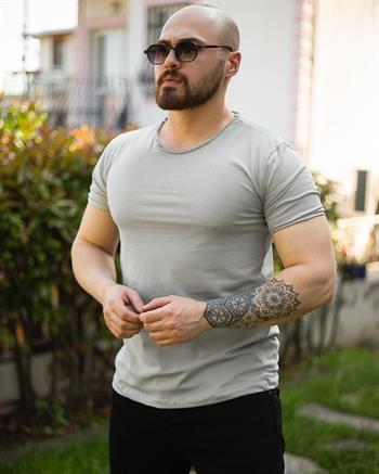 Lazer Kesim Slim Fit T-Shirt (KÜ - TSG01)