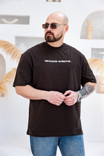 Leon & Mathilda Sırt Baskılı Oversize T-Shirt (TSKA78)