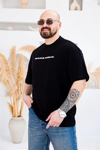 Leon & Mathilda Sırt Baskılı Oversize T-Shirt (TSS78)