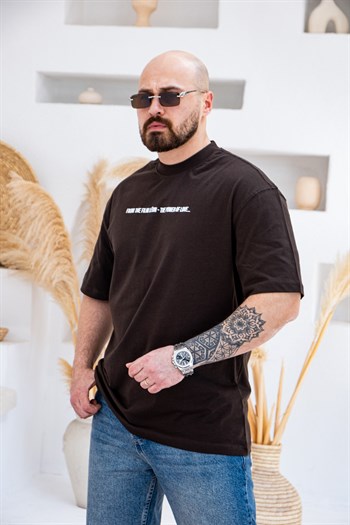 Leon & Mathilda Sırt Baskılı Oversize T-Shirt (TSKA78)