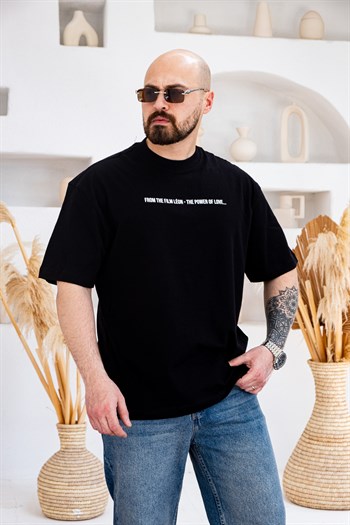 Leon & Mathilda Sırt Baskılı Oversize T-Shirt (TSS78)
