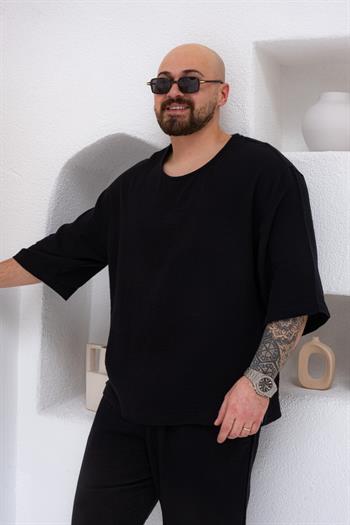 Müslin Kumaş Oversize Fakir Kol Alt Üst Takım (TKS35)