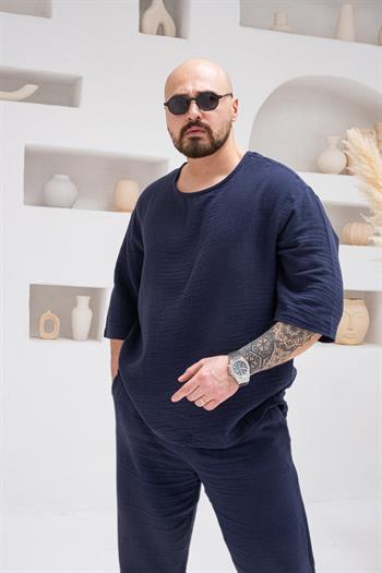 Müslin Kumaş Oversize Fakir Kol Alt Üst Takım (TKL35)